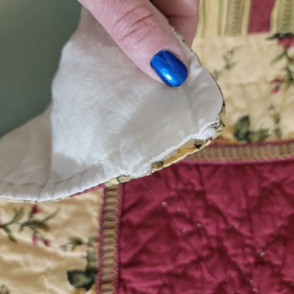 Waverly Garden Room Twin Floral Manor Patchwork Quilt Cotton Country Cottagecore